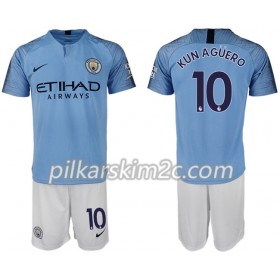 Koszulka Manchester City KUN Agüero 10 Dziecięca Główna 2018-2019 - Koszulki Piłkarskie